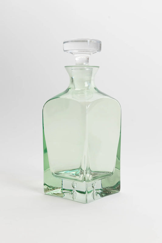 ESTELLE COLORED DECANTER - HERITAGE {MINT GREEN}