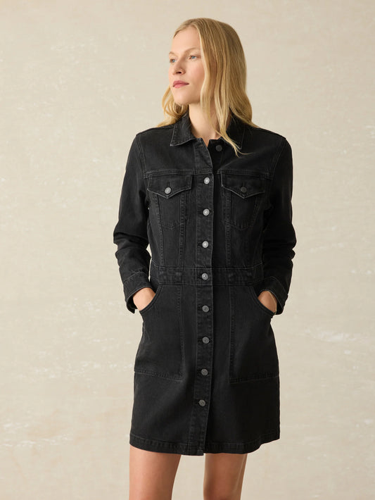 Faherty - Denim Michelle Dress - Vintage Black Wash