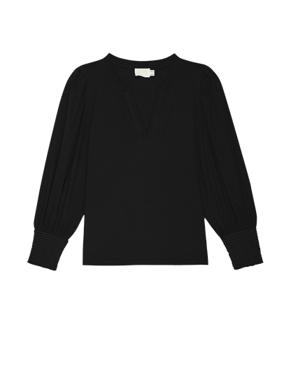 Flora Tee - Jet Black
