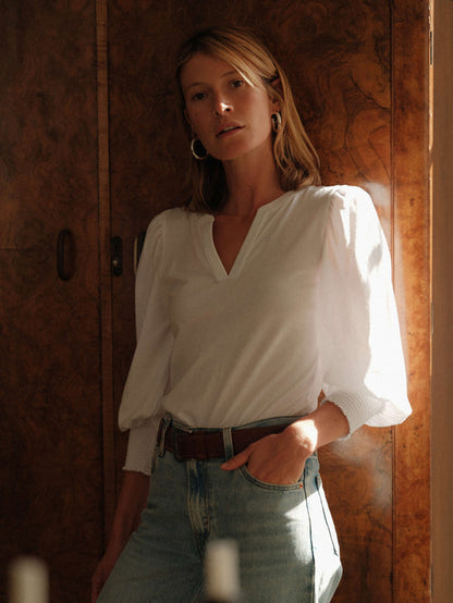 Flora Tee - White