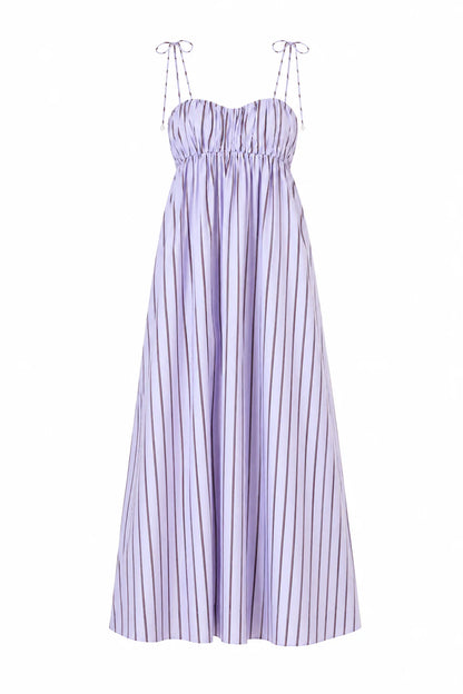 Andi Maxi Dress - Purple Stripe