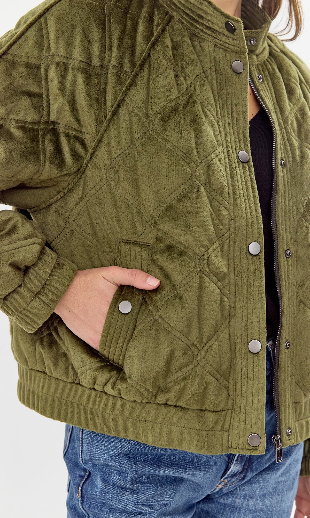 Greylin - Nova Quilted Jacket - Olive