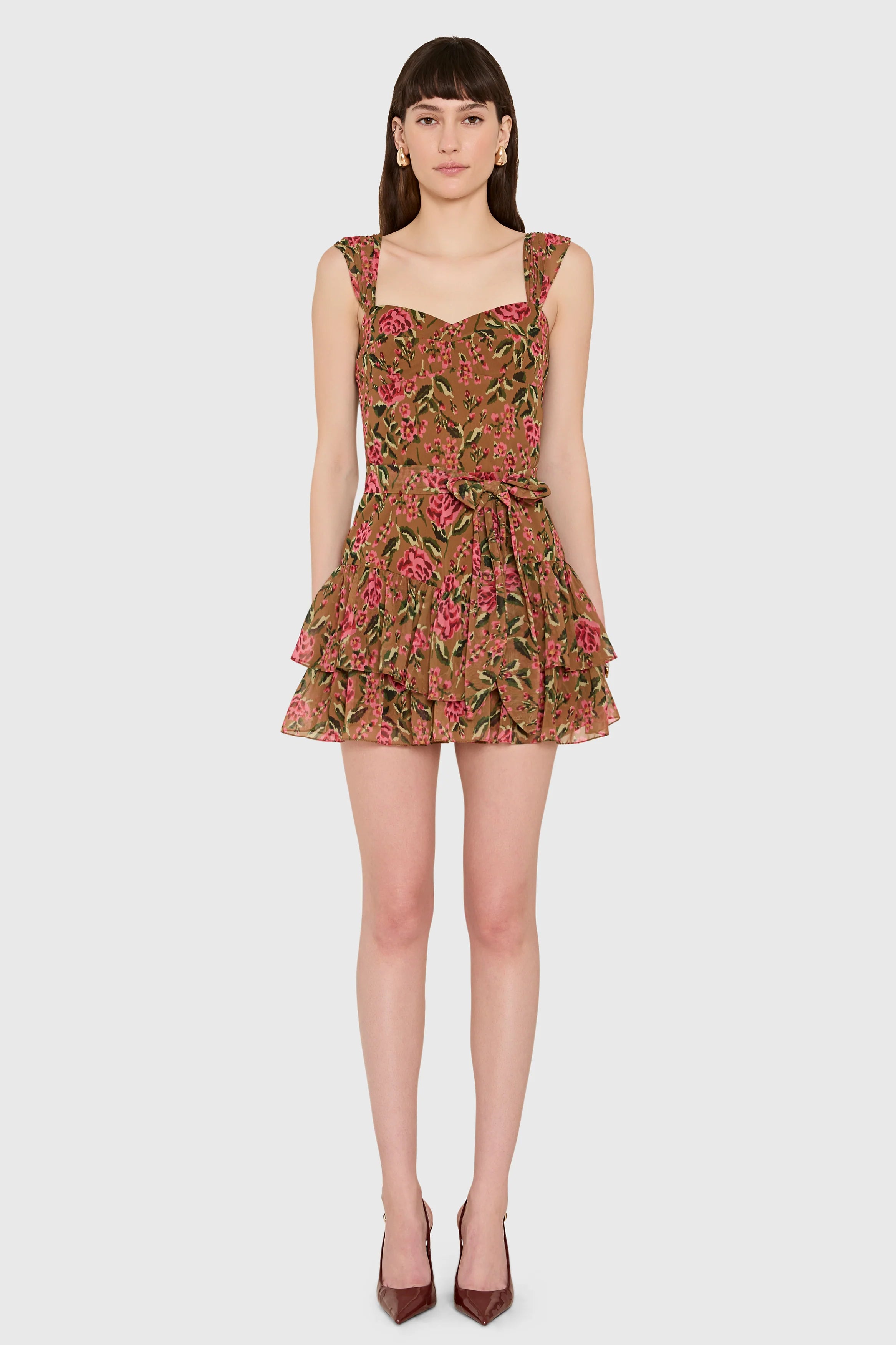 Kendra Skort Romper - Evening Rose Print