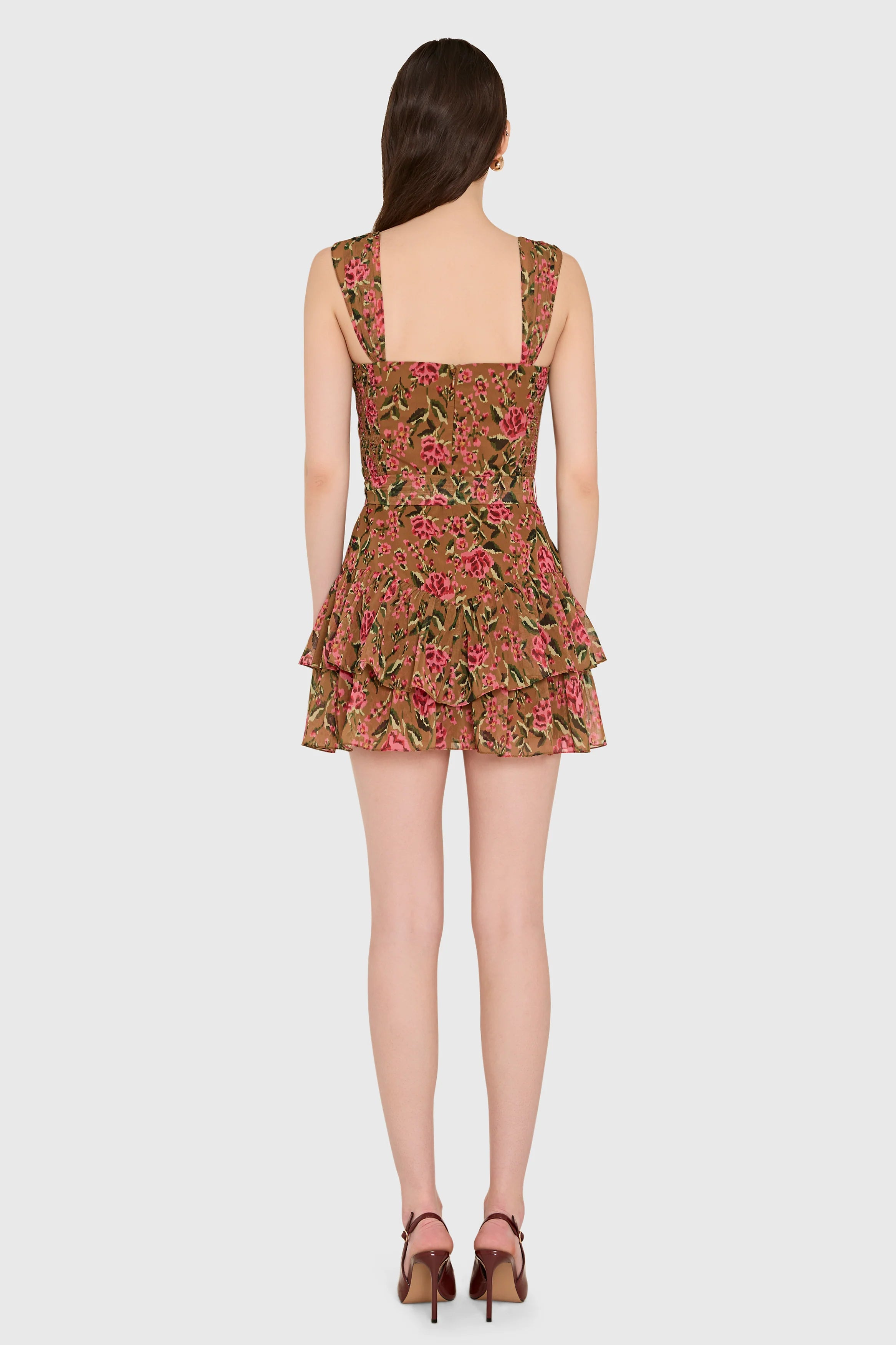 Kendra Skort Romper - Evening Rose Print