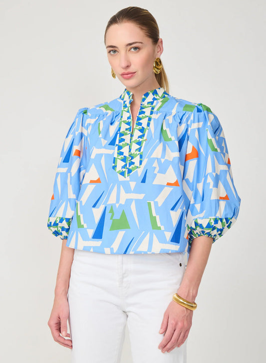 Bethany Blouse - Capri Print