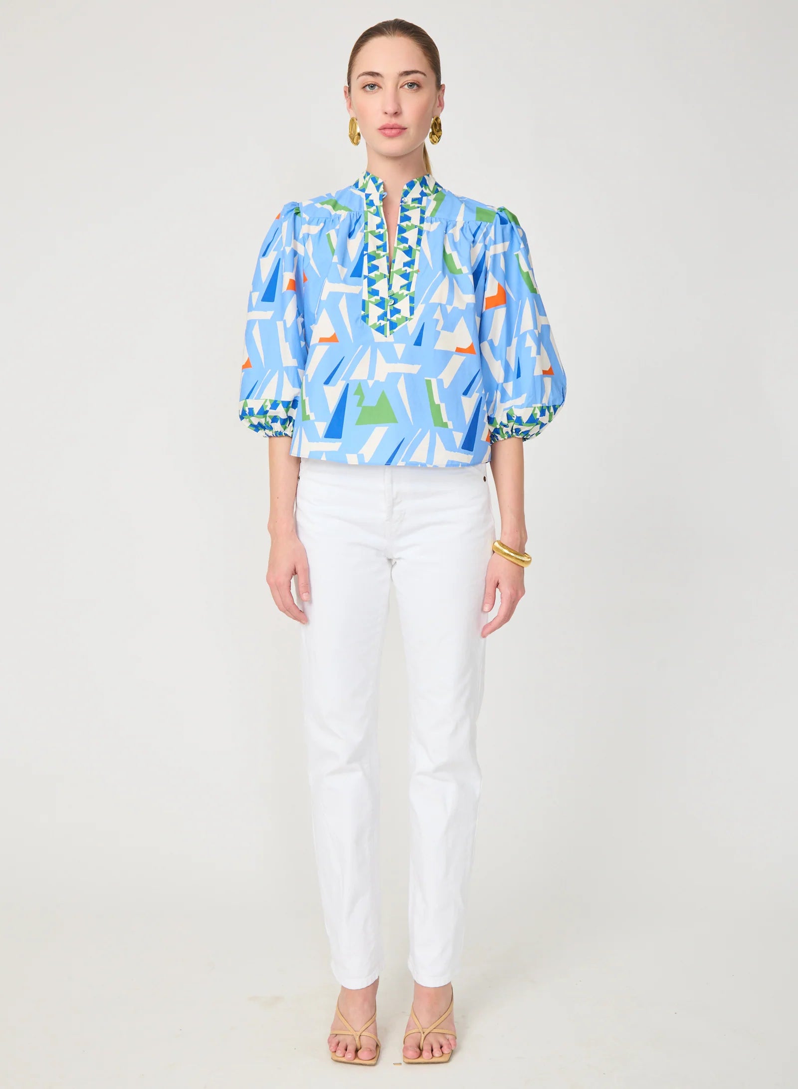 Bethany Blouse - Capri Print