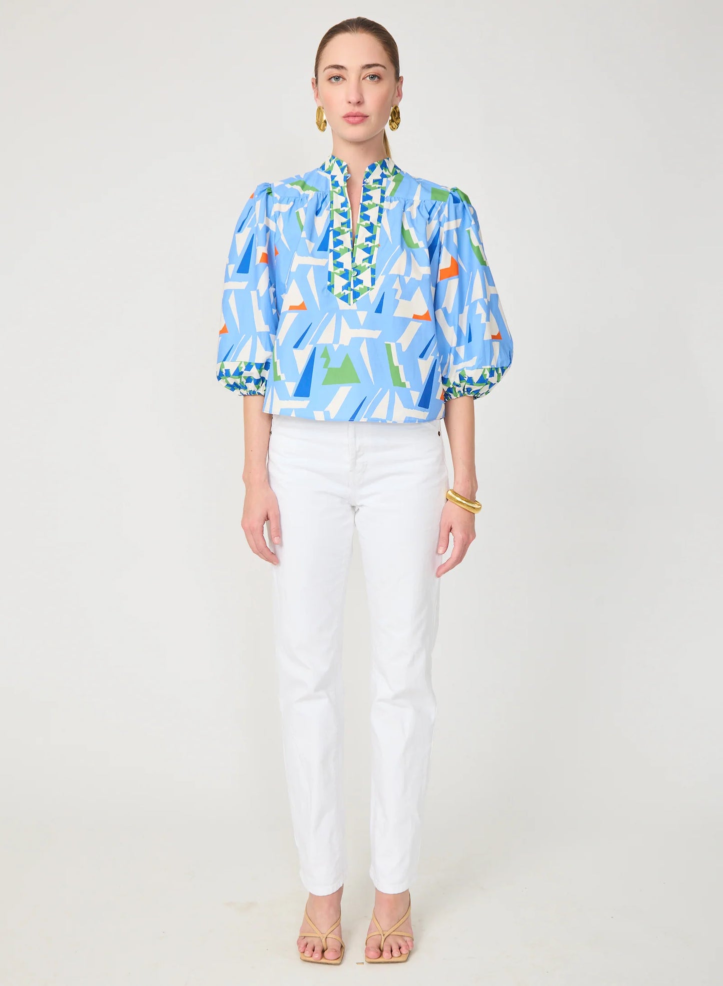 Bethany Blouse - Capri Print