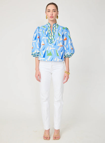 Bethany Blouse - Capri Print