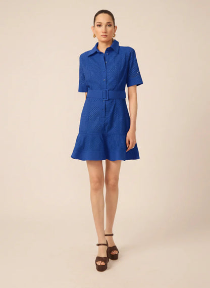 Payden Dress - Blue Eyelet