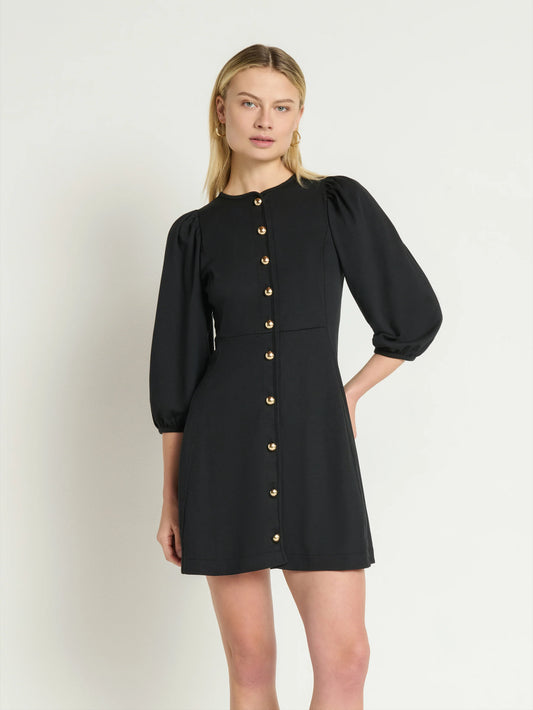 Gilda Mini Dress - Jet Black