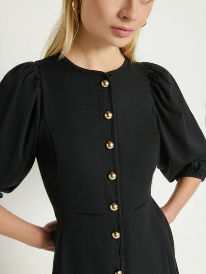 Gilda Mini Dress - Jet Black