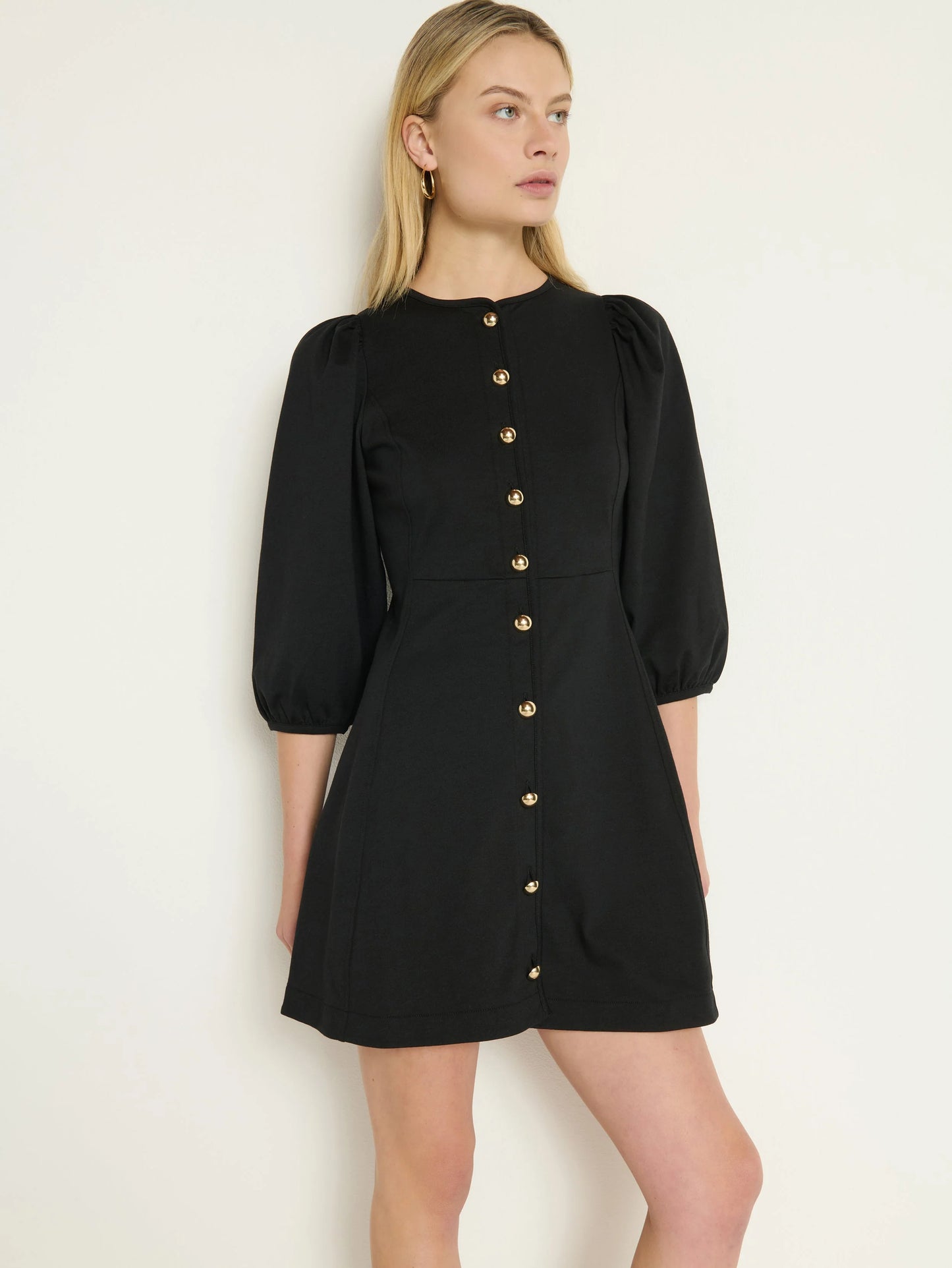 Gilda Mini Dress - Jet Black