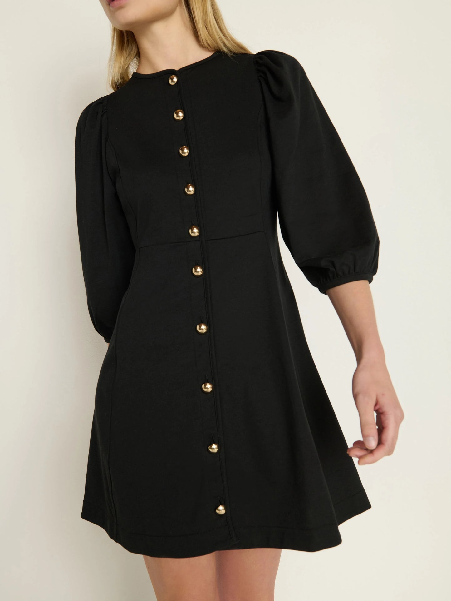 Gilda Mini Dress - Jet Black