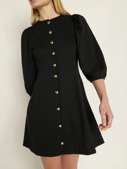 Gilda Mini Dress - Jet Black