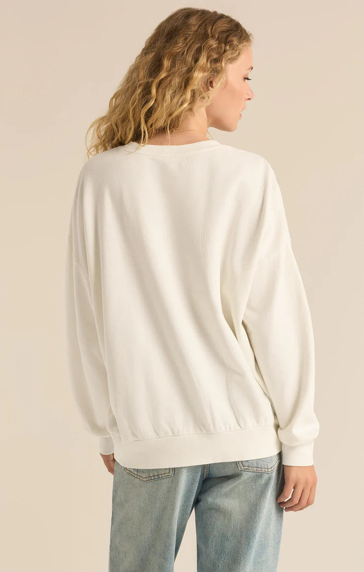 Z SUPPLY - Holly Sunday Sweatshirt - Sea Salt