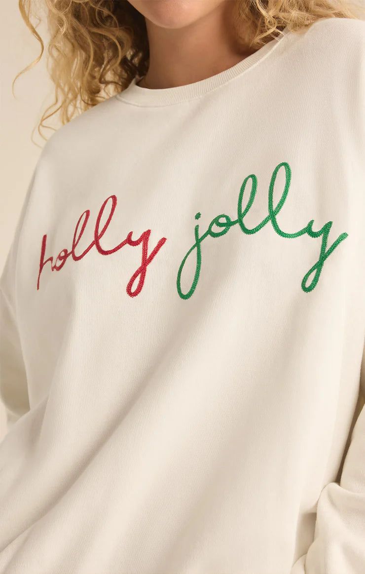 Z SUPPLY - Holly Sunday Sweatshirt - Sea Salt