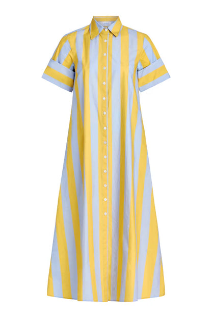 Gibbons Dress - Brimstone Stripe