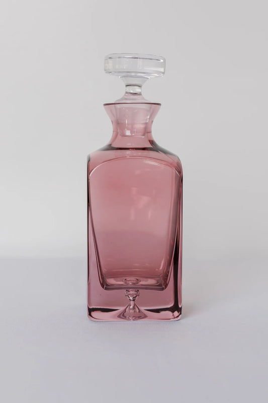 ESTELLE COLORED DECANTER - HERITAGE {ROSE}