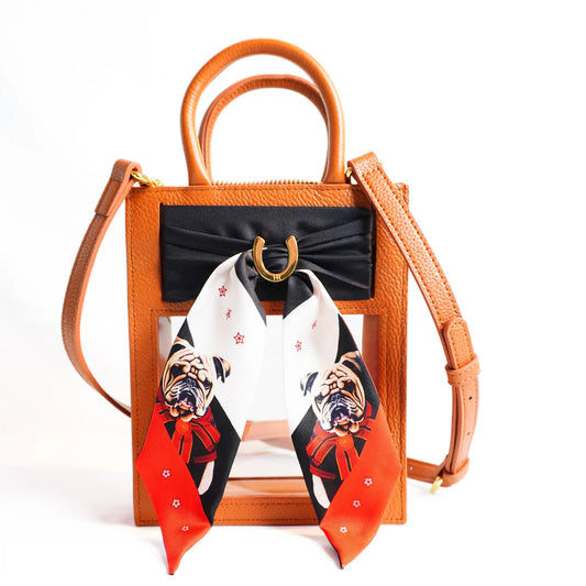 Mini Calista Clear + Dapper Dawg Twillionaire - Camel