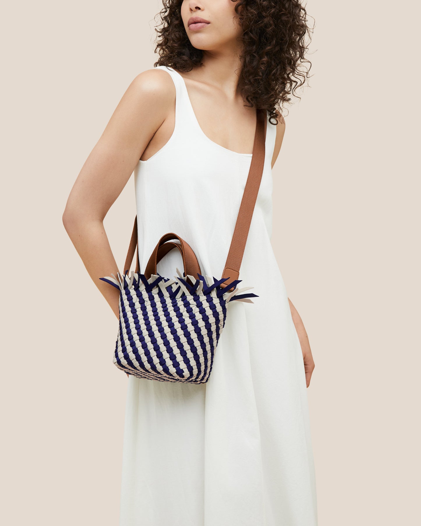 Naghedi - Havana Petit Tote Striped - Venice