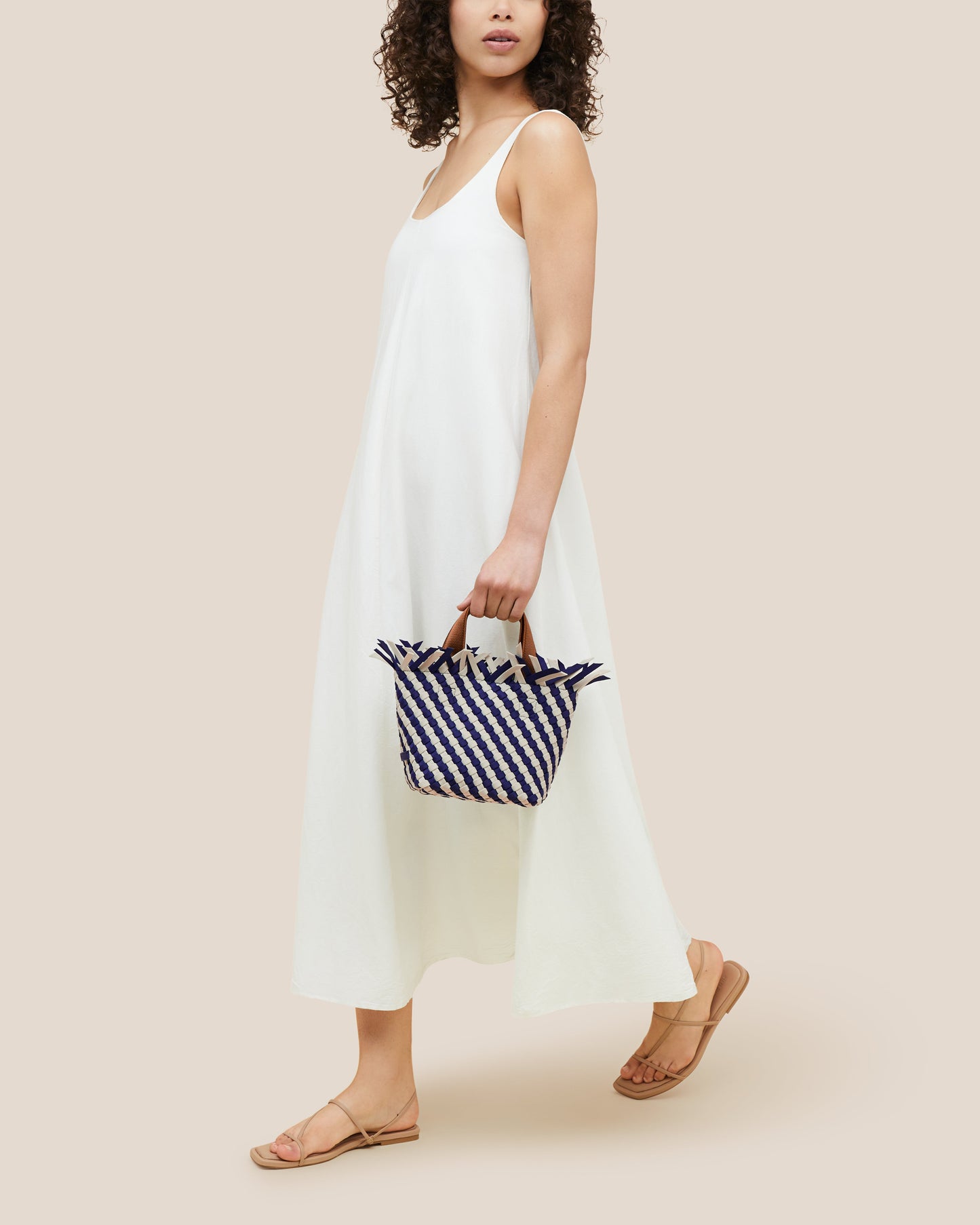 Naghedi - Havana Petit Tote Striped - Venice