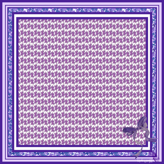 Brooke Wright Designs - Purple Frog Scarf