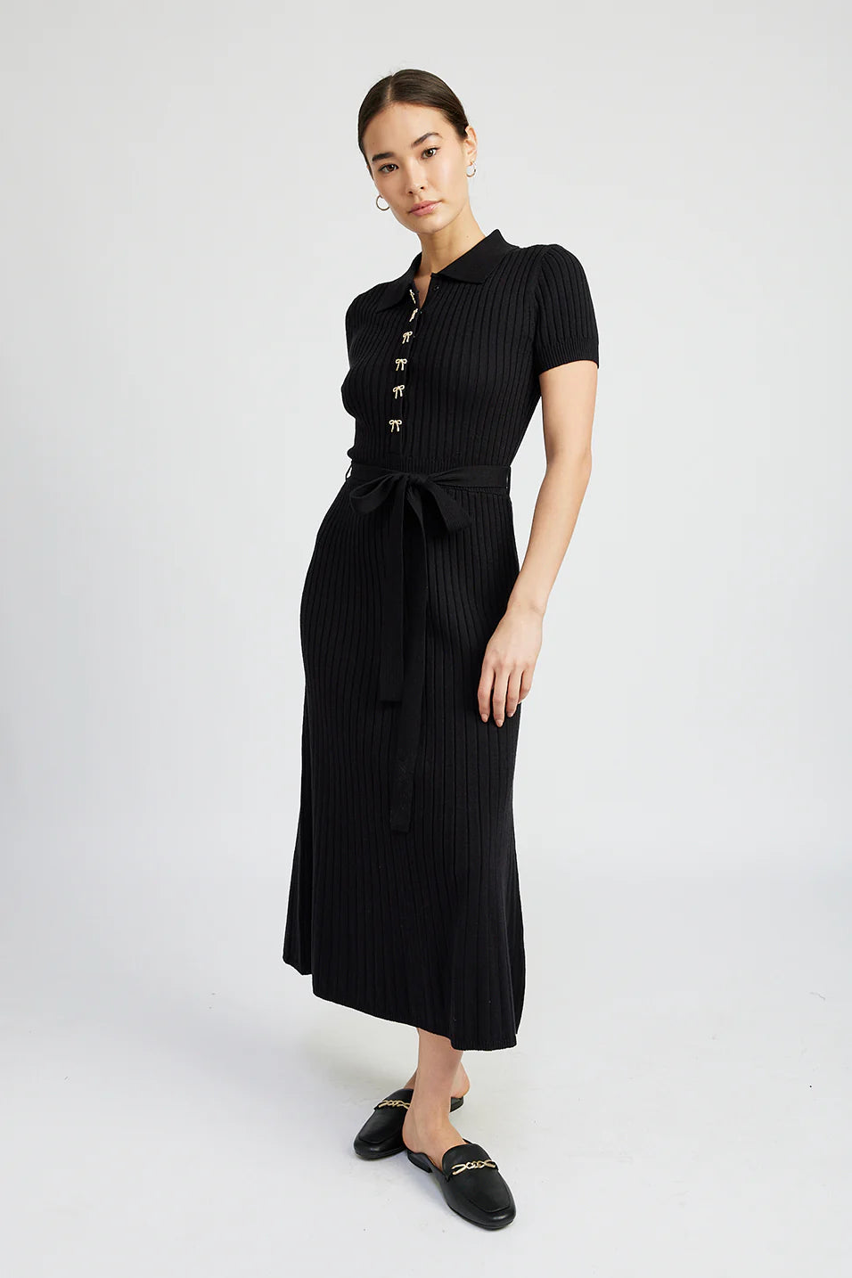 En Saison - Giana Midi Dress - Black