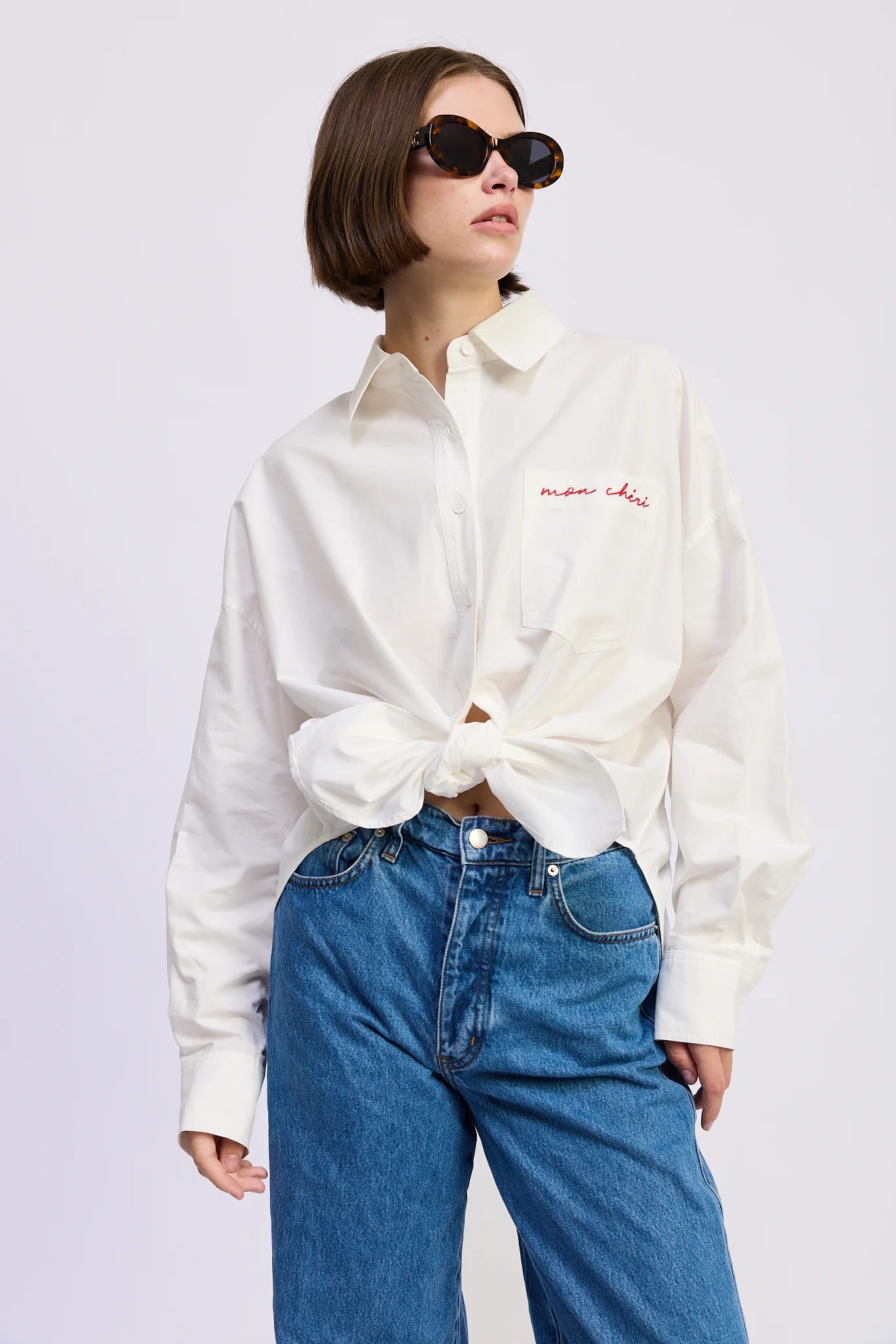 Brittany Oversized Shirt - White