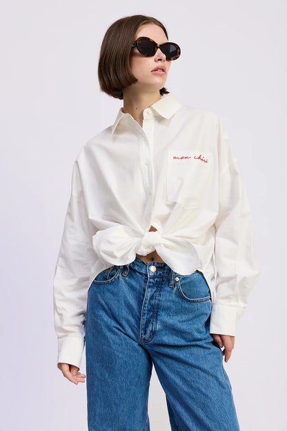 Brittany Oversized Shirt - White