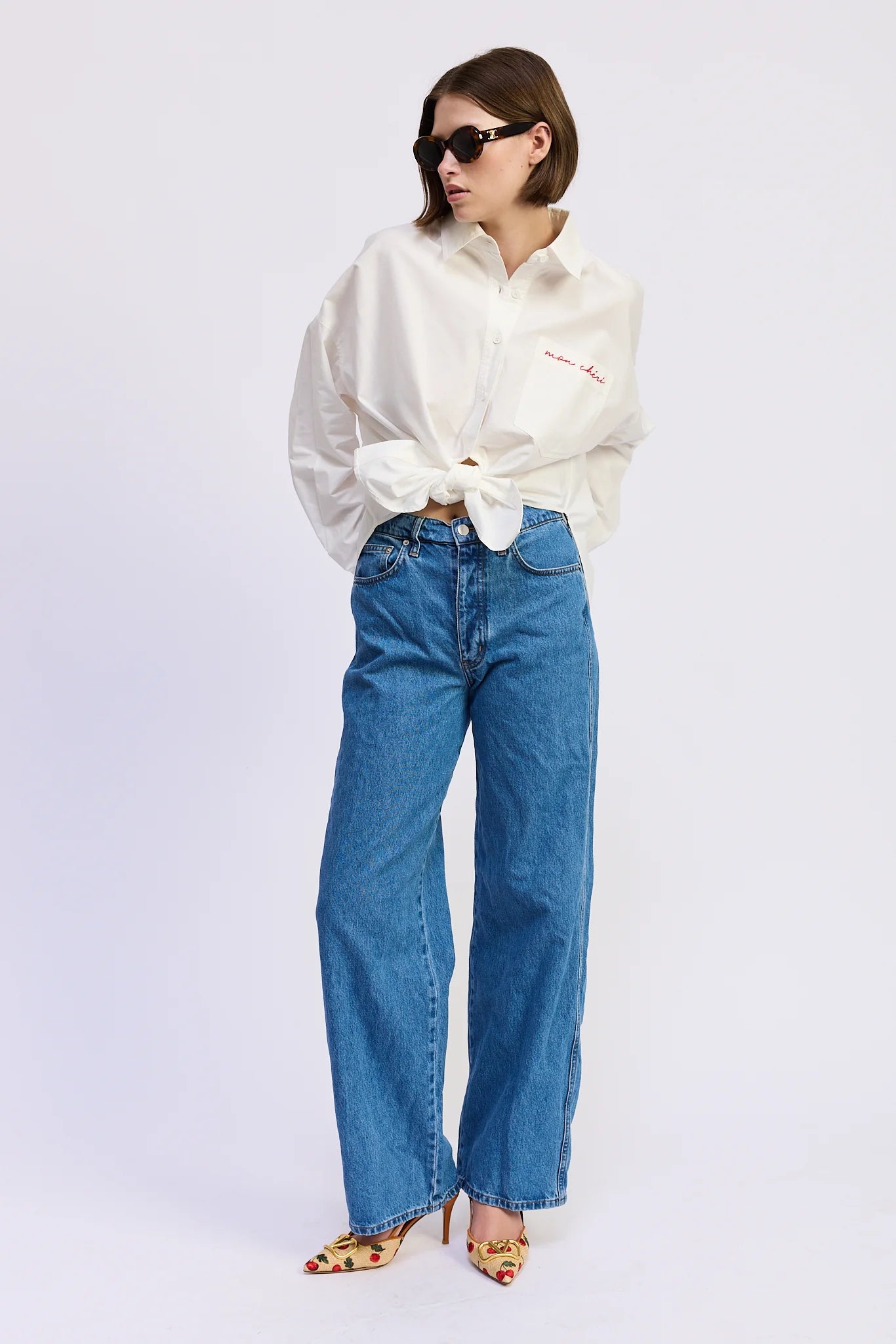 Brittany Oversized Shirt - White