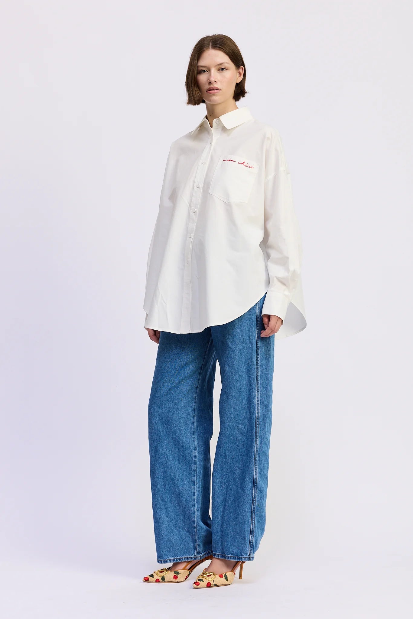 Brittany Oversized Shirt - White