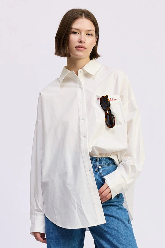 Brittany Oversized Shirt - White