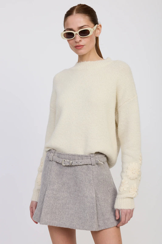 Carrington Belted Skirt - Gray