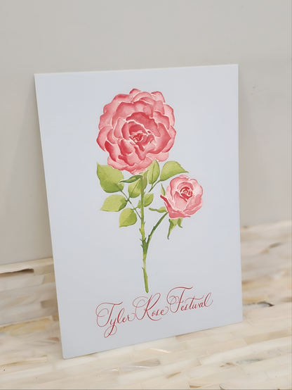 Blue Botanical 5x7 Prints - Tyler Rose Festival Rose