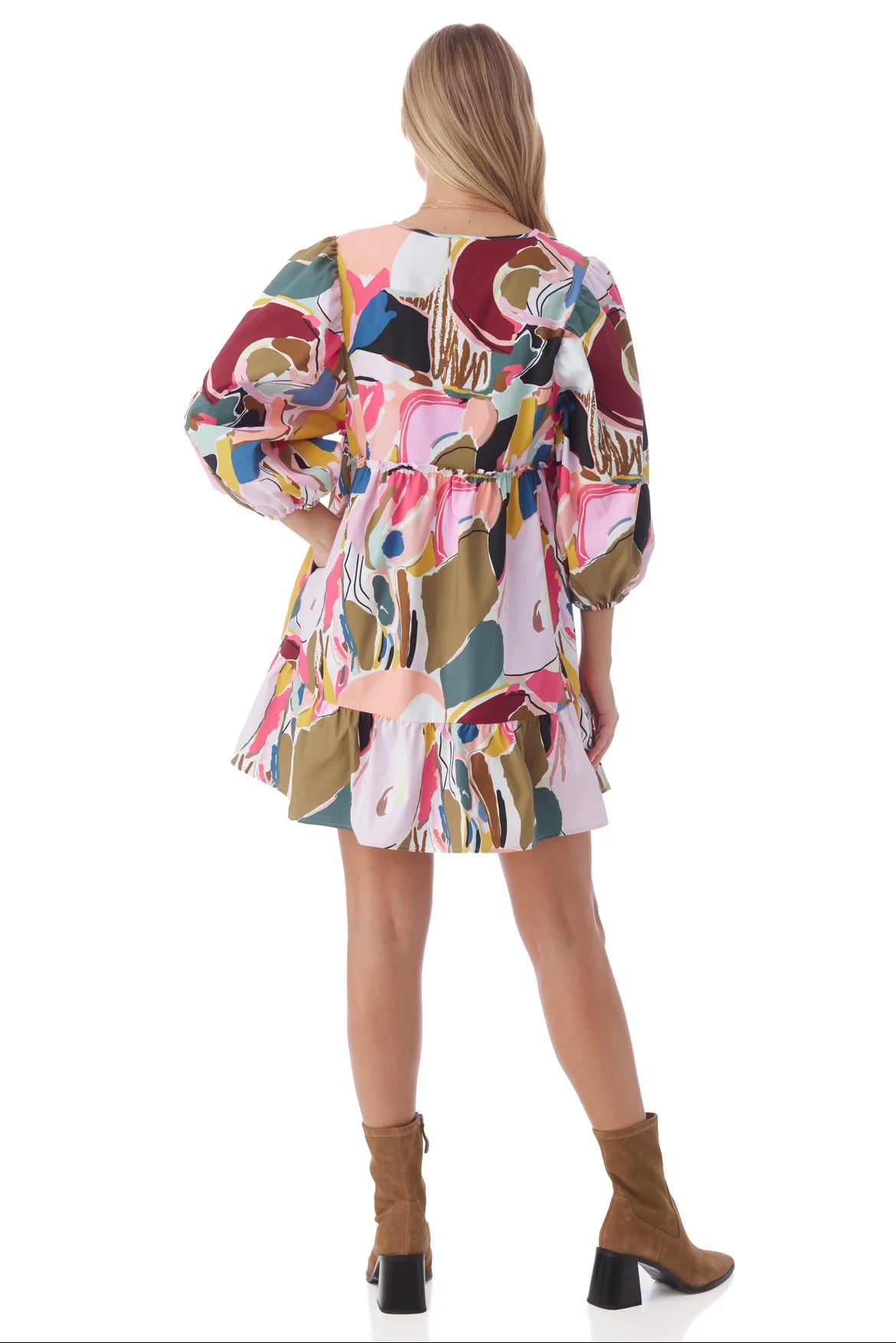 CROSBY - Addison Dress - Abstract Expressions