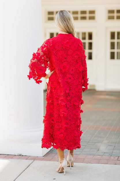 J.Marie - Seraphina Midi Dress - Red