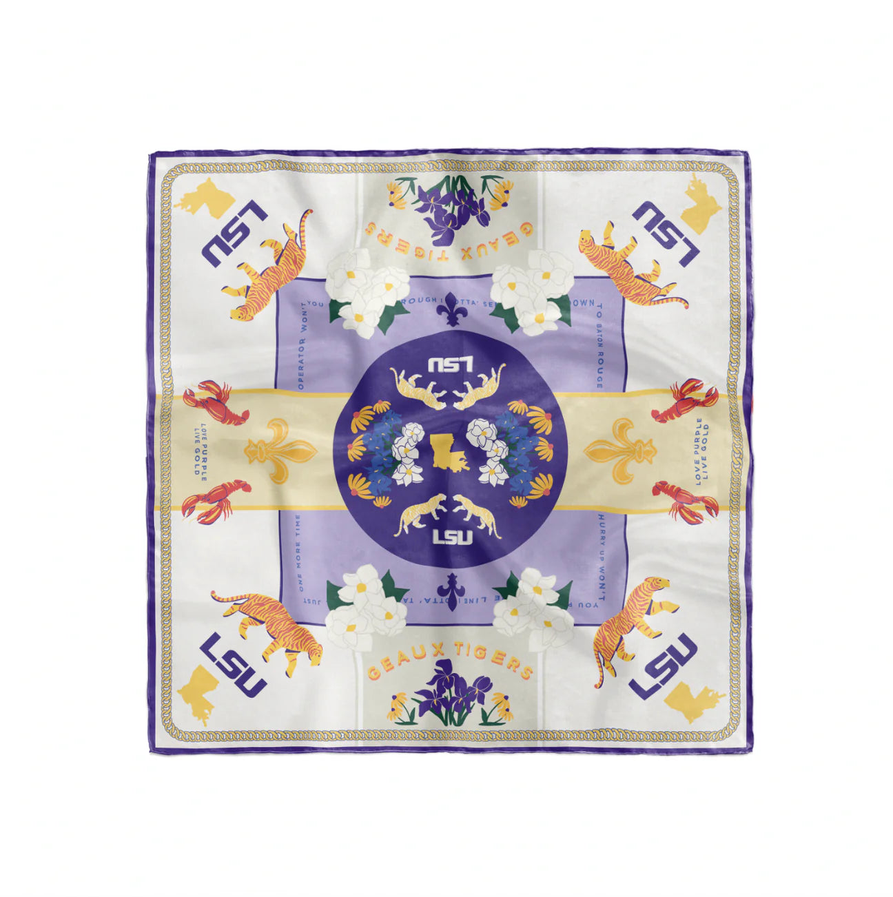 Saturday Silks - LSU Tigers Saturday Scarf™