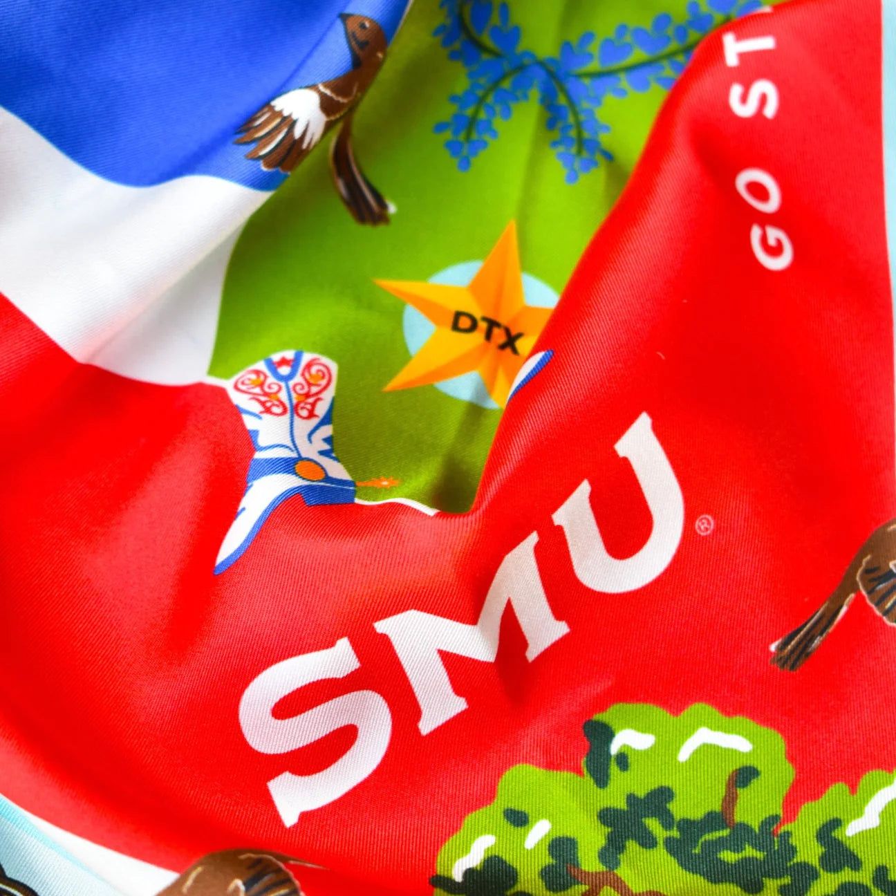 Saturday Silks - SMU Mustangs Saturday Scarf™ - Spinout