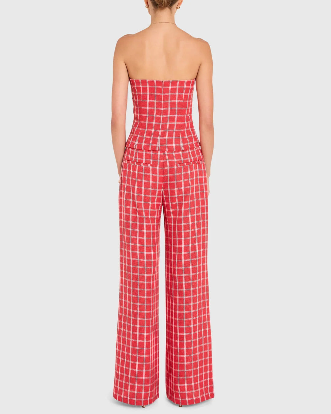 Soho Top in Plaid - Red