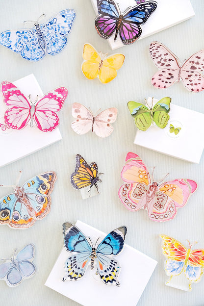 Purple Butterfly Acrylic Art Block