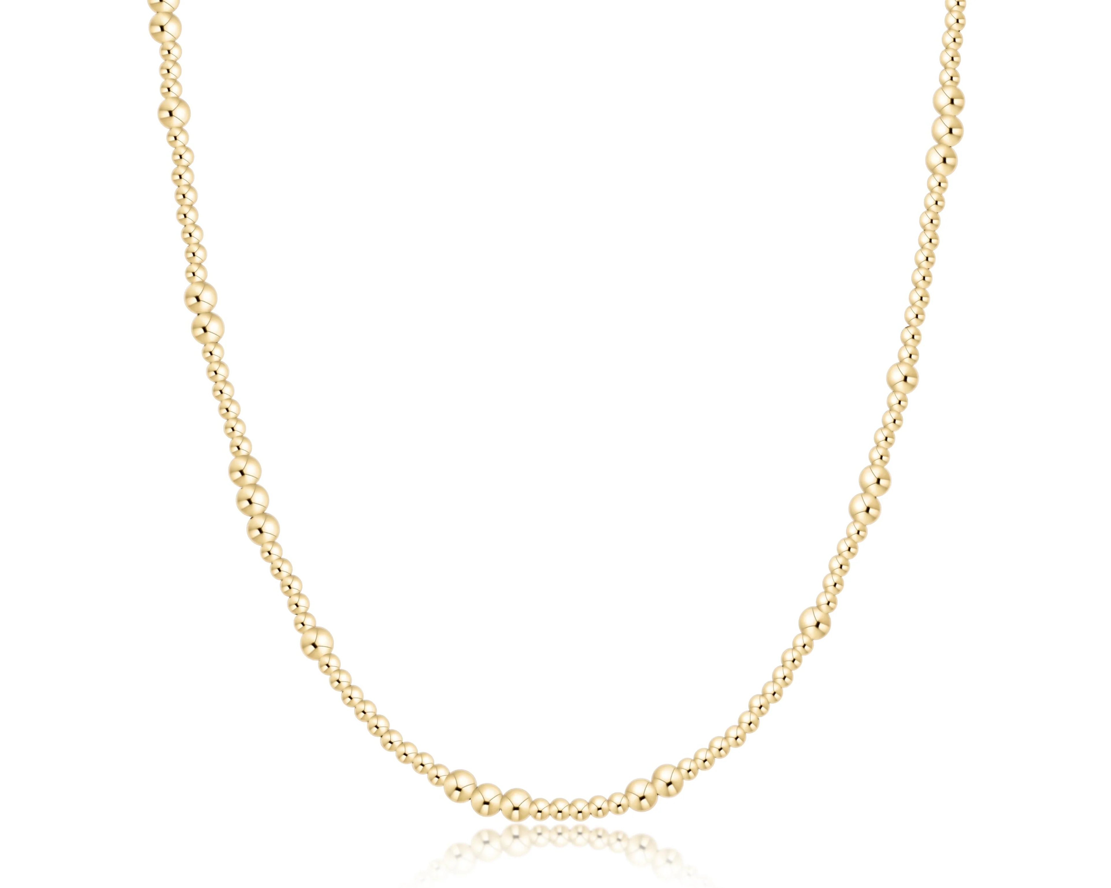 Choker Beaded - Hope Unwritten Gold 3mm