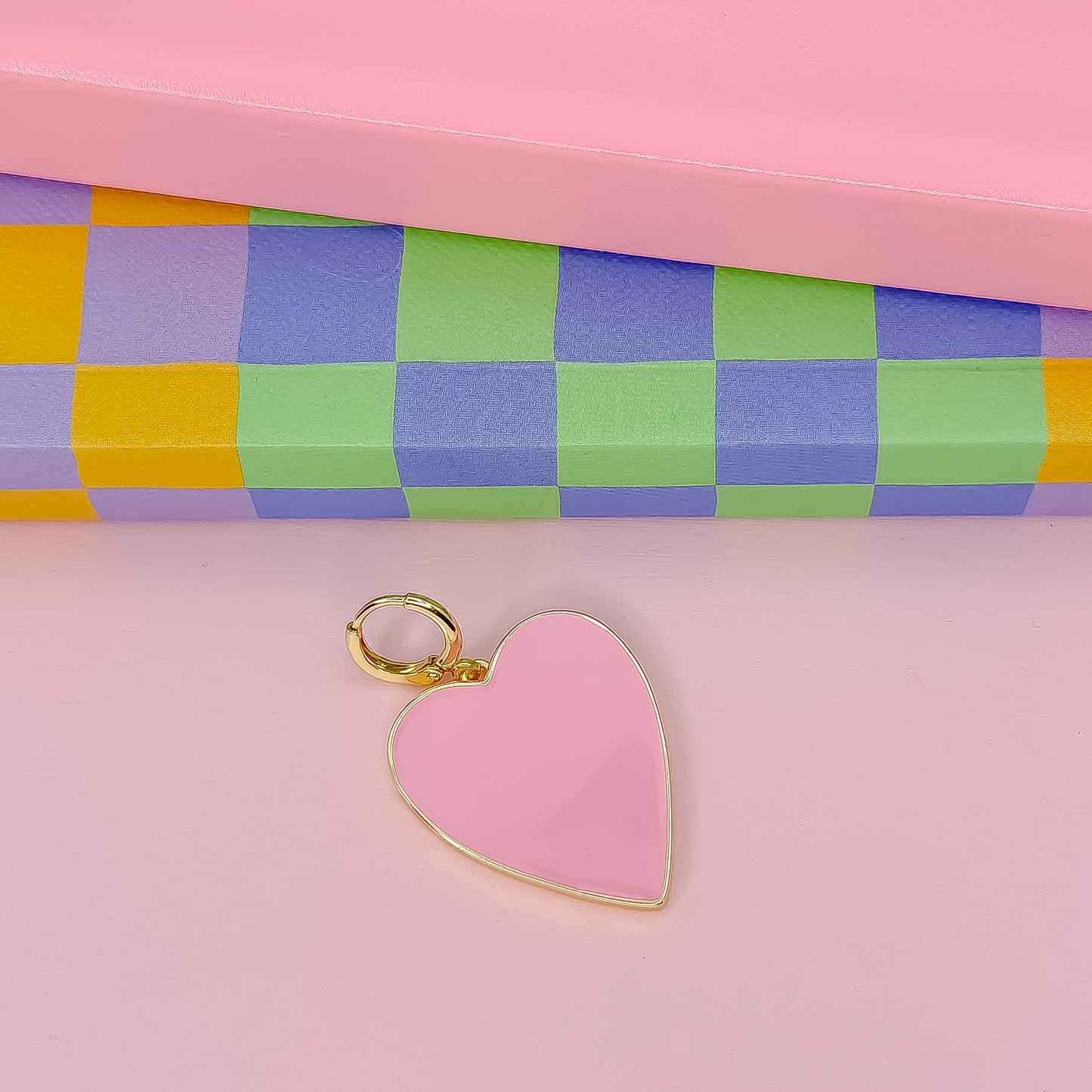 Pretty in Pink Heart Charm