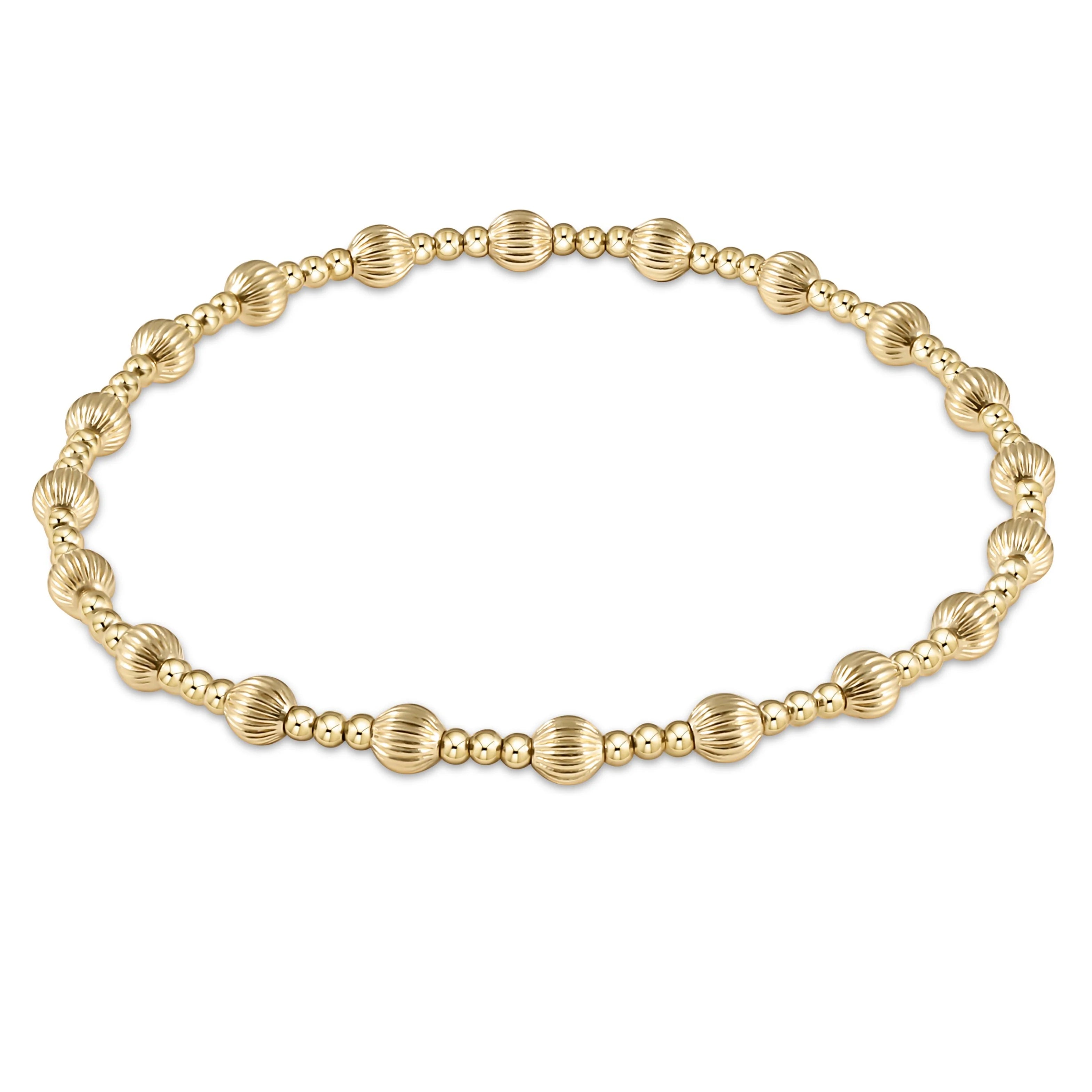 Dignity Sincerity Gold 4mm Bead Bracelet