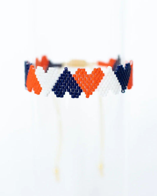 The Navy, Orange, and White Claire