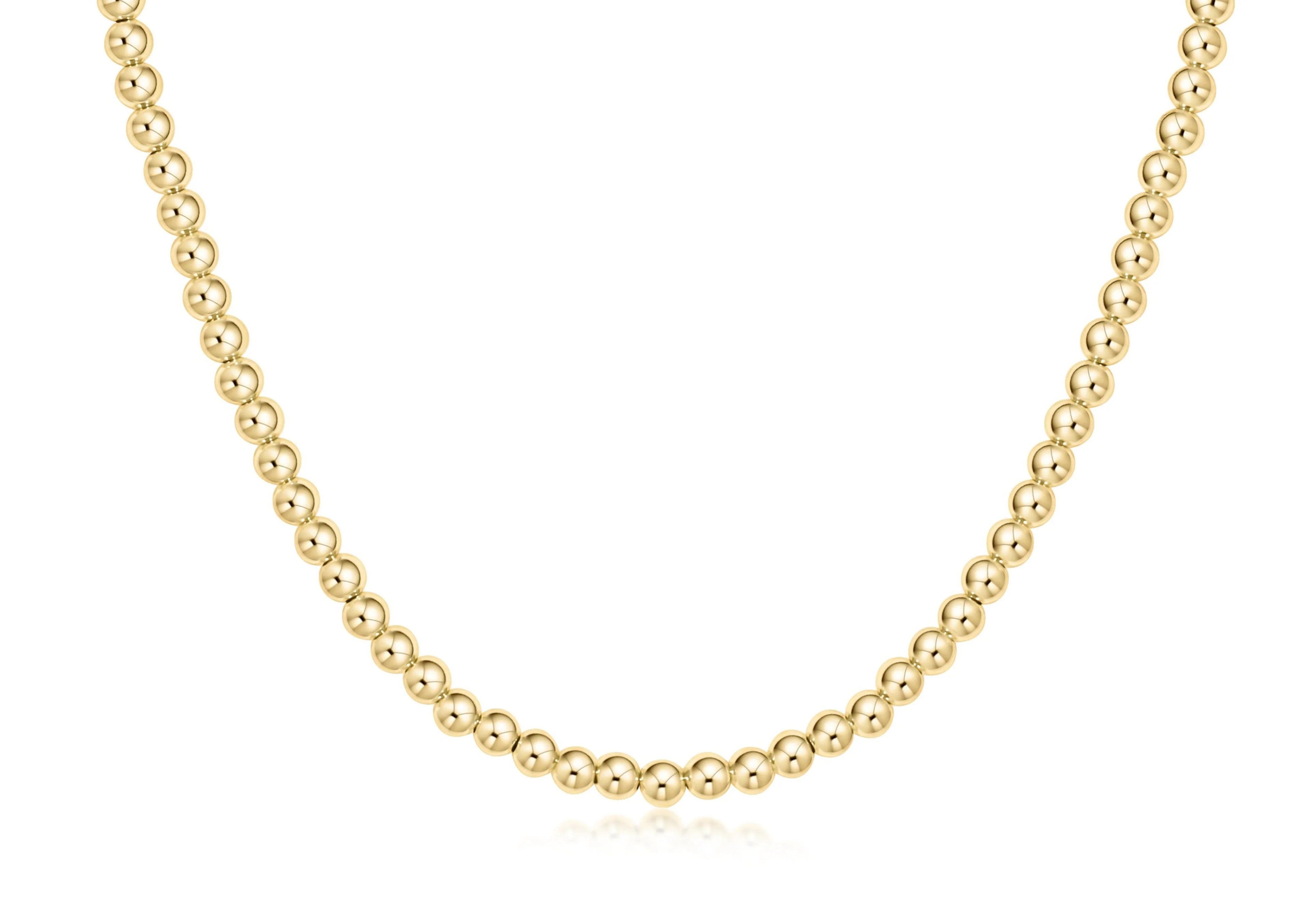 Choker Beaded - Classic Gold 4mm