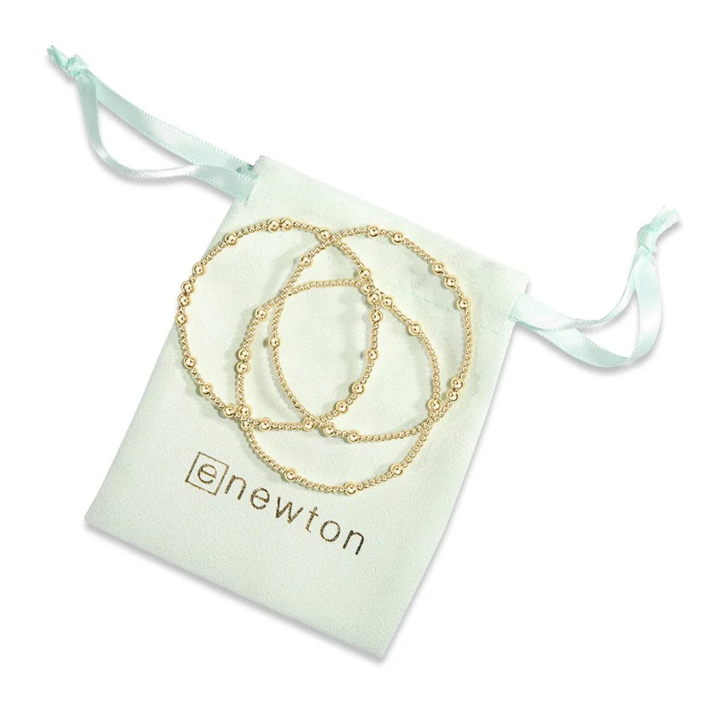 Hope Unwritten 4mm Bead Bracelet - Gold