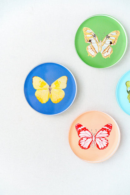 Acrylic Butterfly Coaster Set - Spring