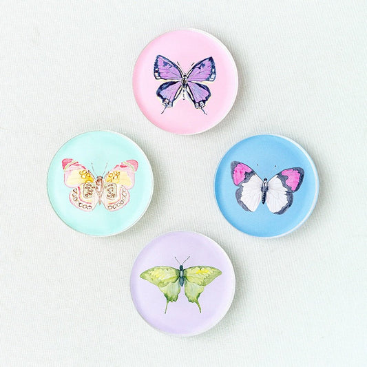 Acrylic Butterfly Coaster Set - Summer