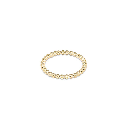 Classic Gold 2mm Bead Ring