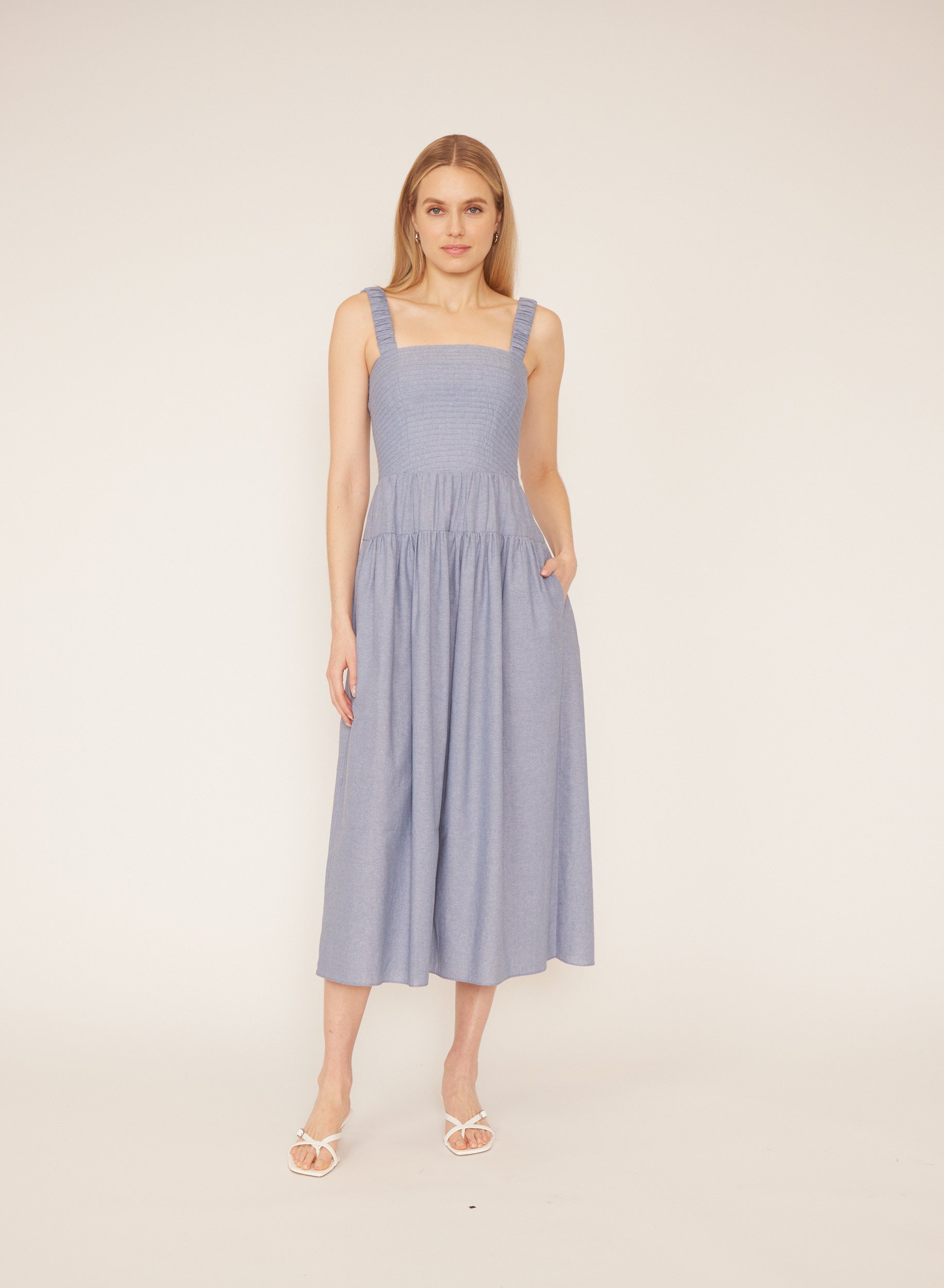 Julien Dress - Blue Chambray